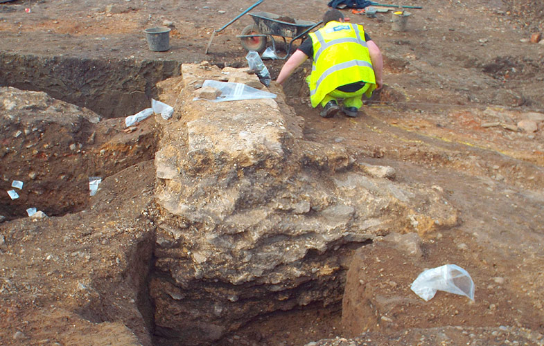 Foundations of a Roman wall