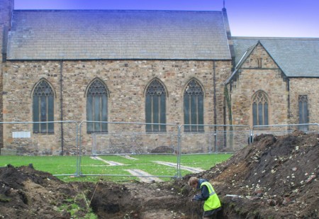 Archaeology at St Peters Sunderland which contains the remains of an Anglo-Saxon monastery