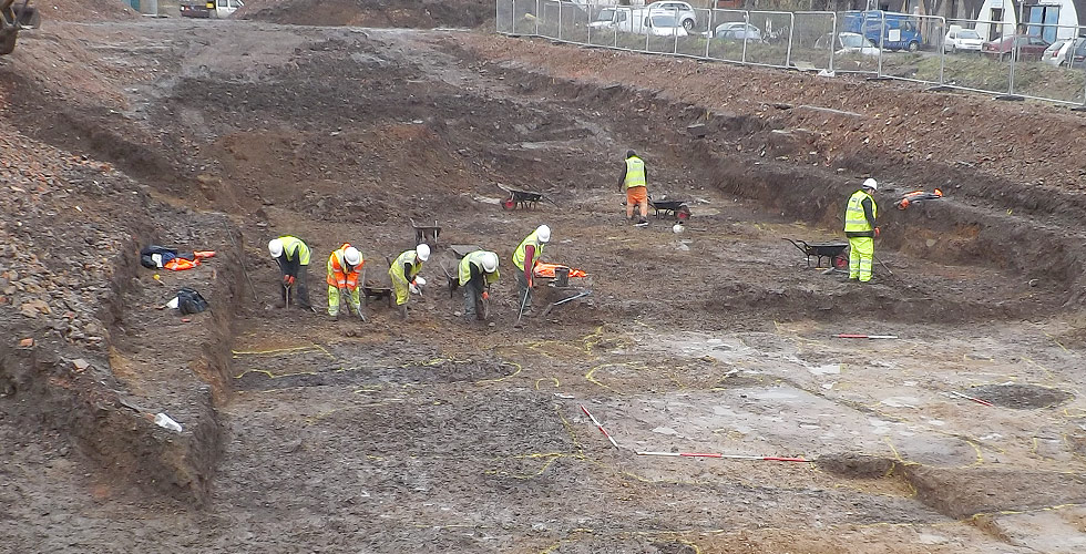 Week 2 archaeological preparation at Blackfriars Leicester
