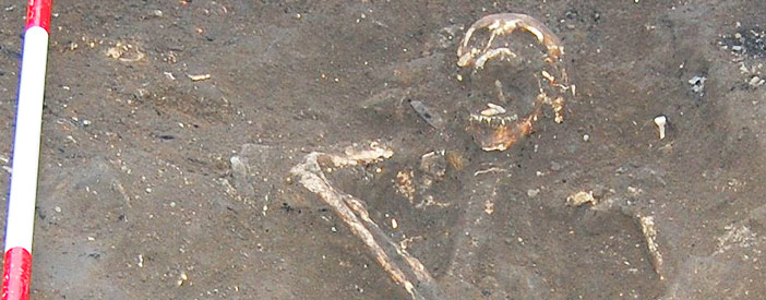 Medieval burial from Angel Inn, Corbridge